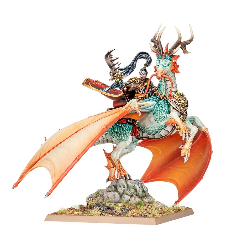 !!! PRE-ORDER !!! The Old World: The Grand Cathay - Shugengan Lord on Great Spirit Longma !!! PRE-ORDER !!!